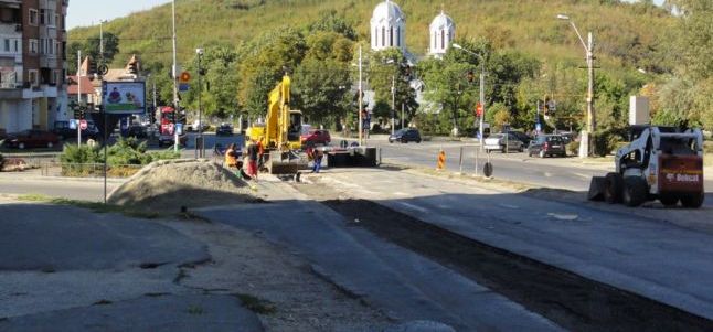 Asfaltări la Slatina