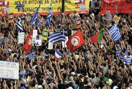Protest in Grecia