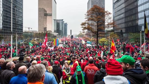 Greva in Belgia