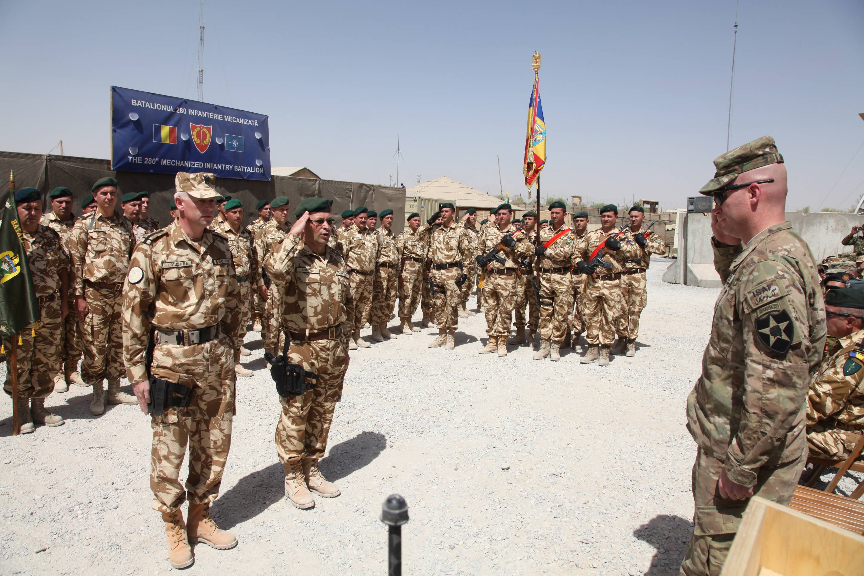 Ceremonie de plecare in Afganistan a militarilor Batalionului 33 Vanatori de Munte “Posada”