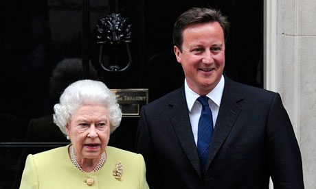 David Cameron, primit de Regina Elisabeta a II-a