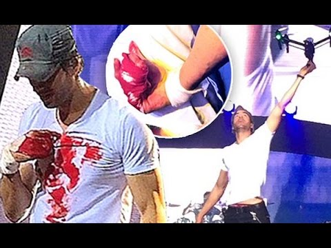 Enrique Iglesias operat in urma accidentului cu drona