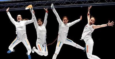 Aur la spada pentru echipa Romaniei de scrima