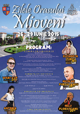 MIOVENI: ZILELE ORAŞULUI, ÎNCEPE SÃRBÃTOAREA!