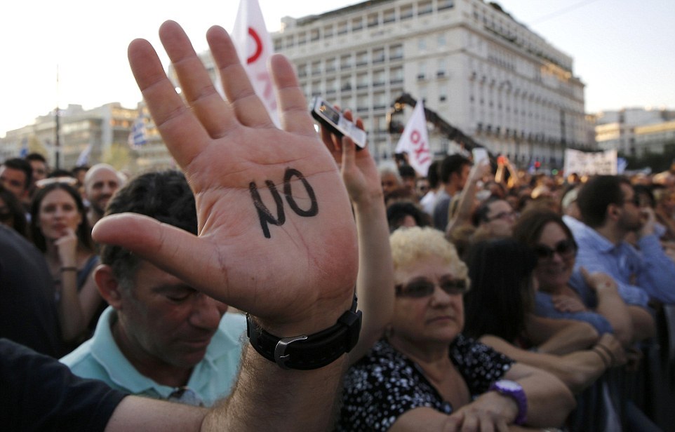 Manifestatii la Atena