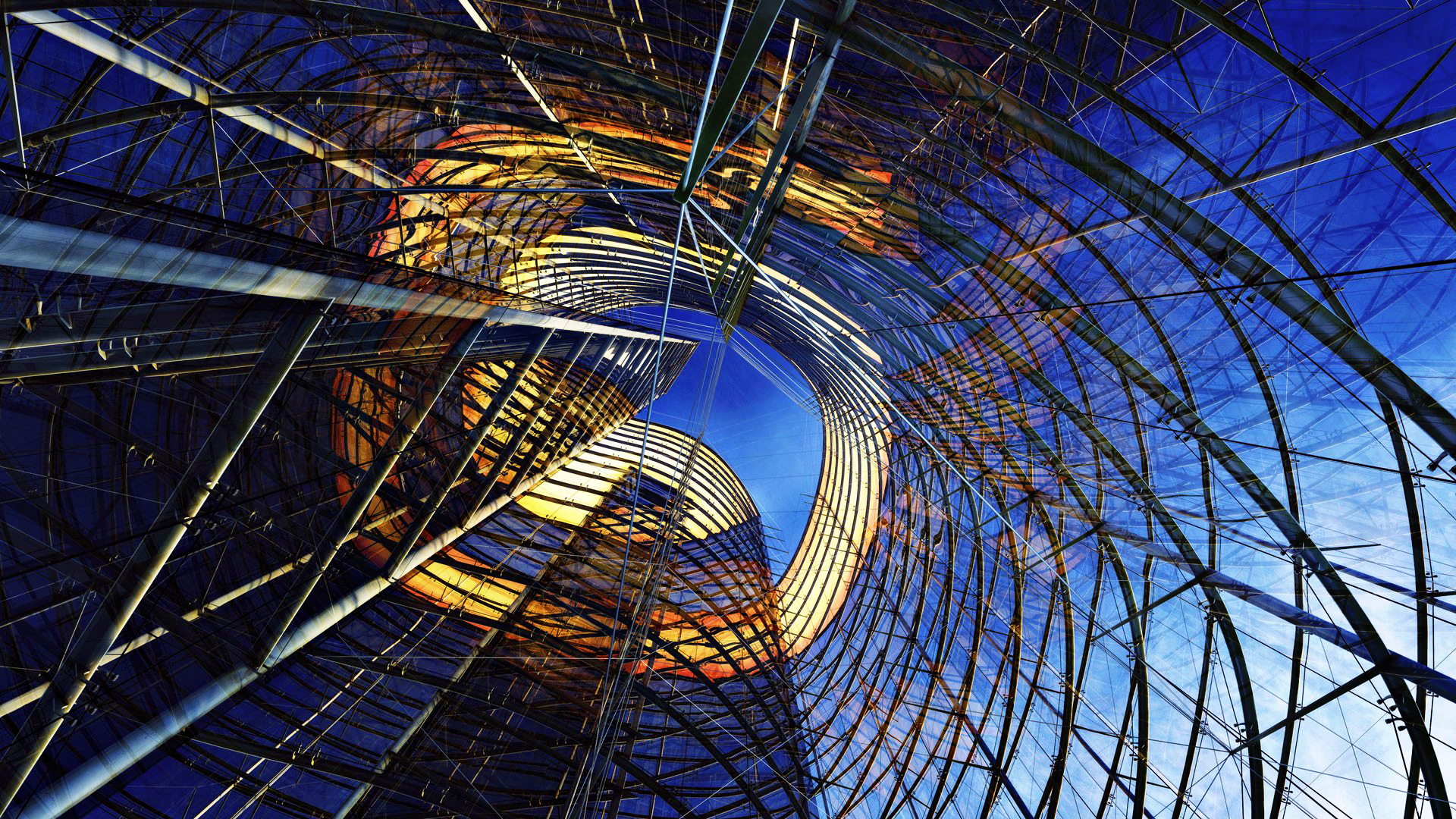 Constructie inedita din sticla