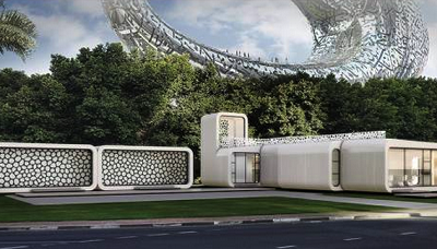 Imprimanta 3D folosita pentru a crea o cladire completa si obiectele de mobilier