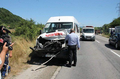 Accident de microbuz in Argeş