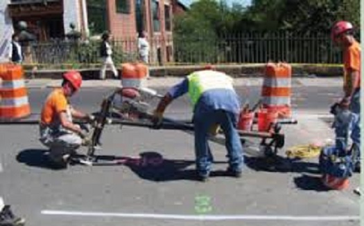 Lucrări la străzile din Slatina