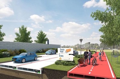 How a Dutch company plans to pave the streets with discarded water bottles