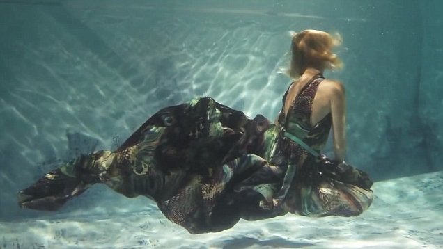 Underwater fashion show!
