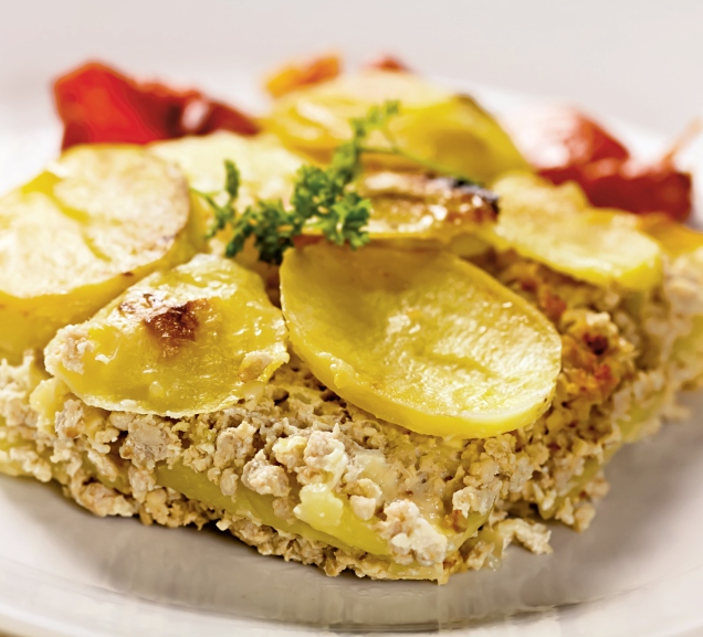 Reteta de post: Musaca de cartofi cu soia