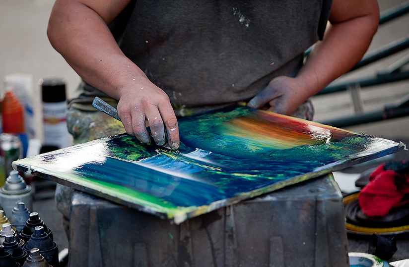 Pictori straini la Targu Jiu