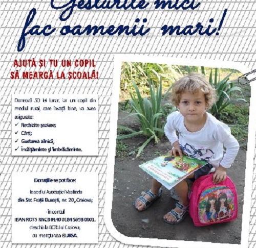 „Gesturile mici fac oamenii mari!”