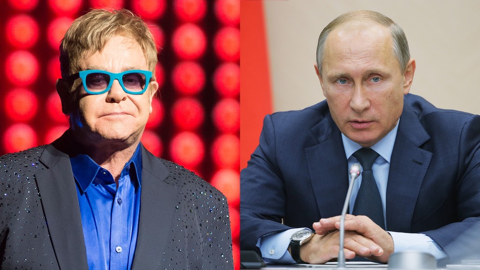Presedintele Putin l-a sunat pe Elton John!