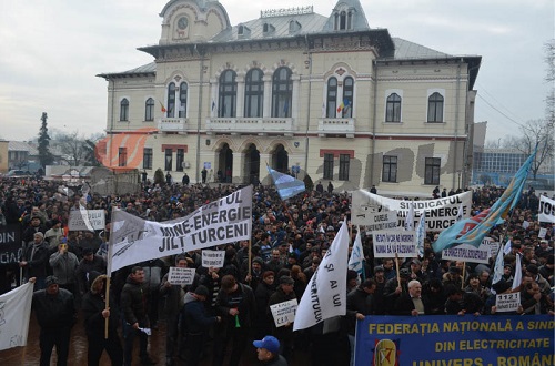 Miting autorizat la Tg. Jiu