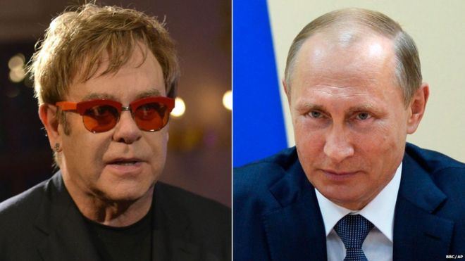 Elton John il sfideaza pe Putin