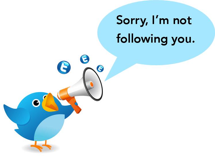 Twitter da unfollow!