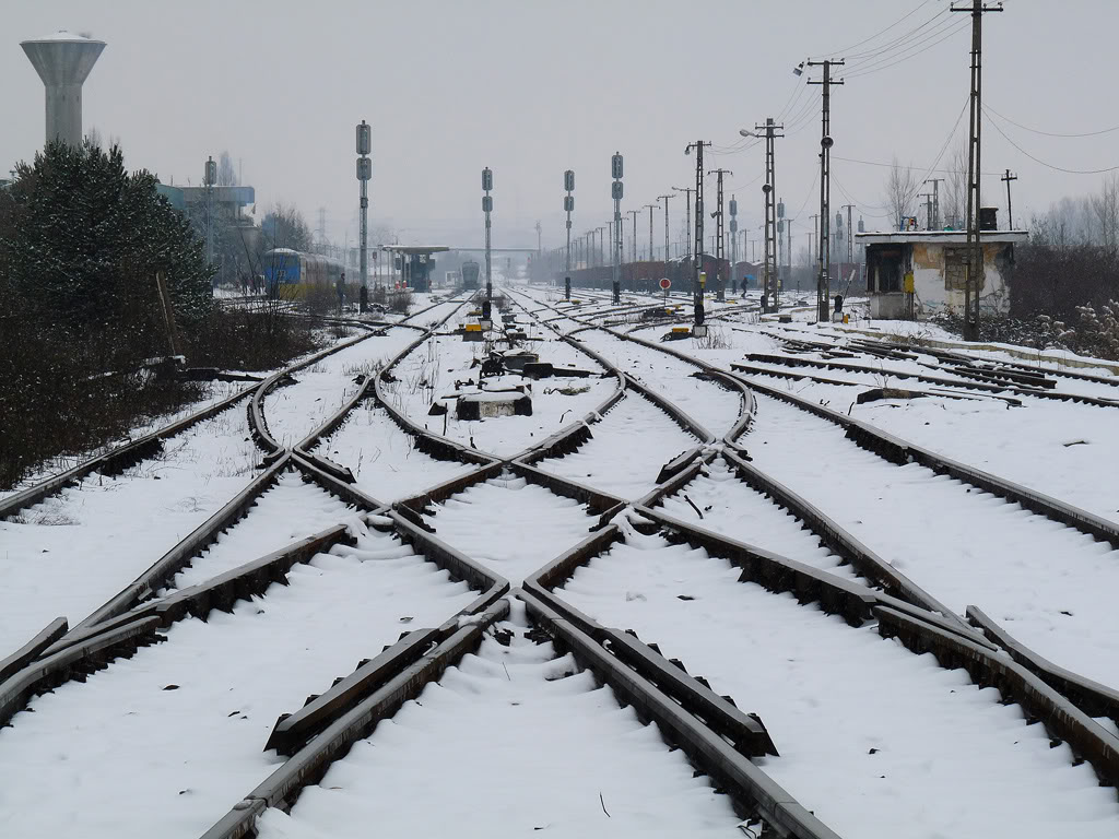 Trenuri blocate și localități fără energie electrică din cauza căderilor de zăpadă