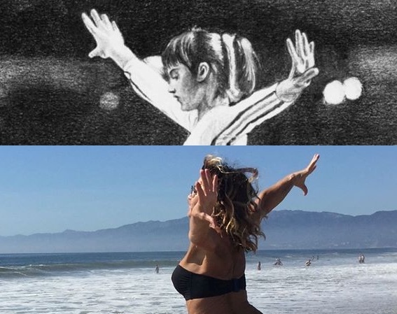 Nadia Comaneci repeta saritura care a facut-o celebra acum 40 de ani!