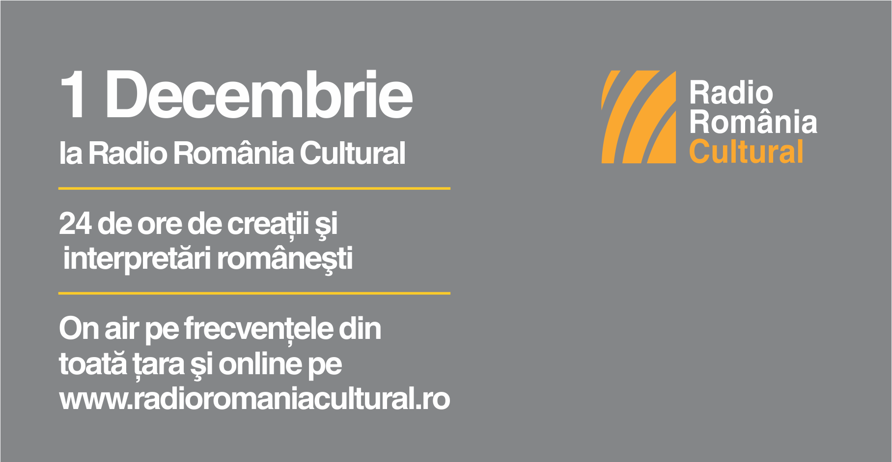 24 de ore de creatii si interpretari romanesti de 1 Decembrie la Radio Romania Cultural