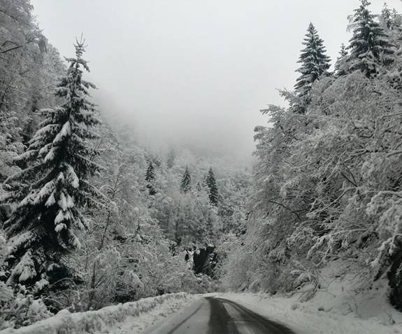 Iarna autentica in Valcea