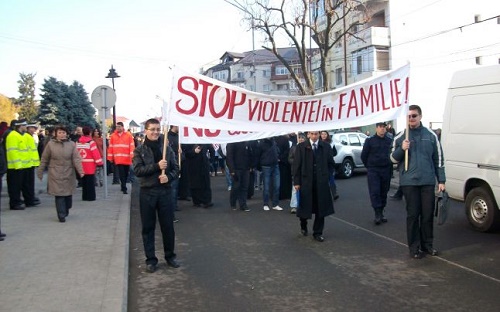 Marș împotriva violenței domestice