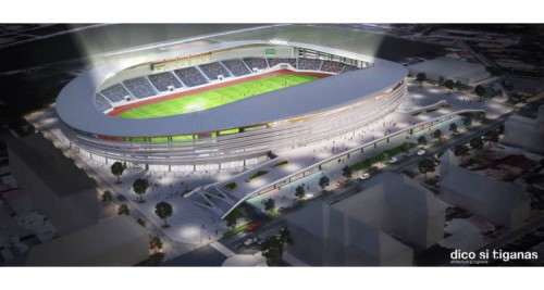Se lucrează la noul stadion din Târgu Jiu