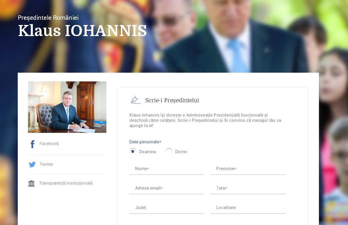 „Scrie-i Presedintelui!”