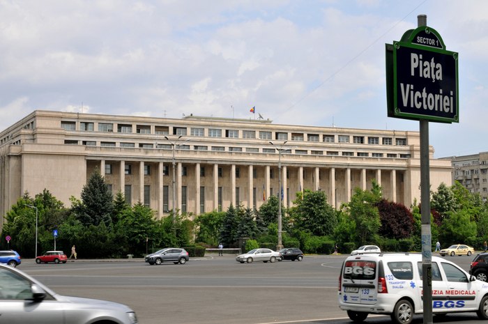 Trafic blocat in centrul Capitalei din cauza protestului transportatorilor