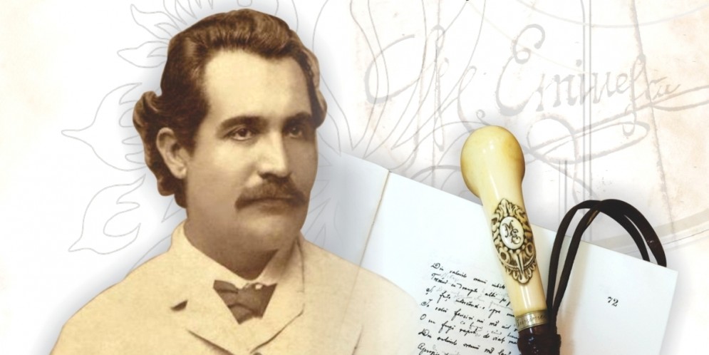 Bastonul lui Eminescu, expus la Muzeul Judetean Arges