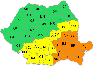 Cod portocaliu de ninsori!