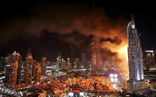 Cauza incendiului de Revelion din Dubai