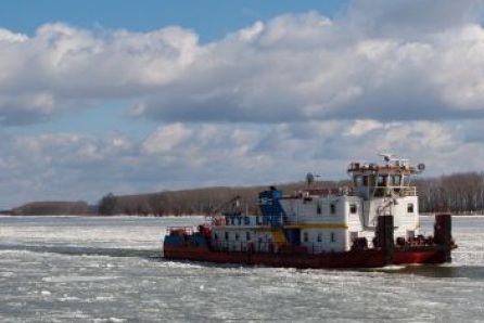 Poduri de gheață în Delta Dunării (audio)
