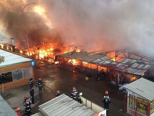 Cauza incendiului de la Targul Municipal Craiova