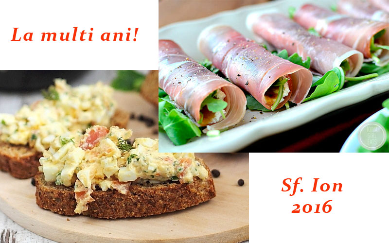 Aperitive perfecte pentru masa festiva de Sf. Ion!