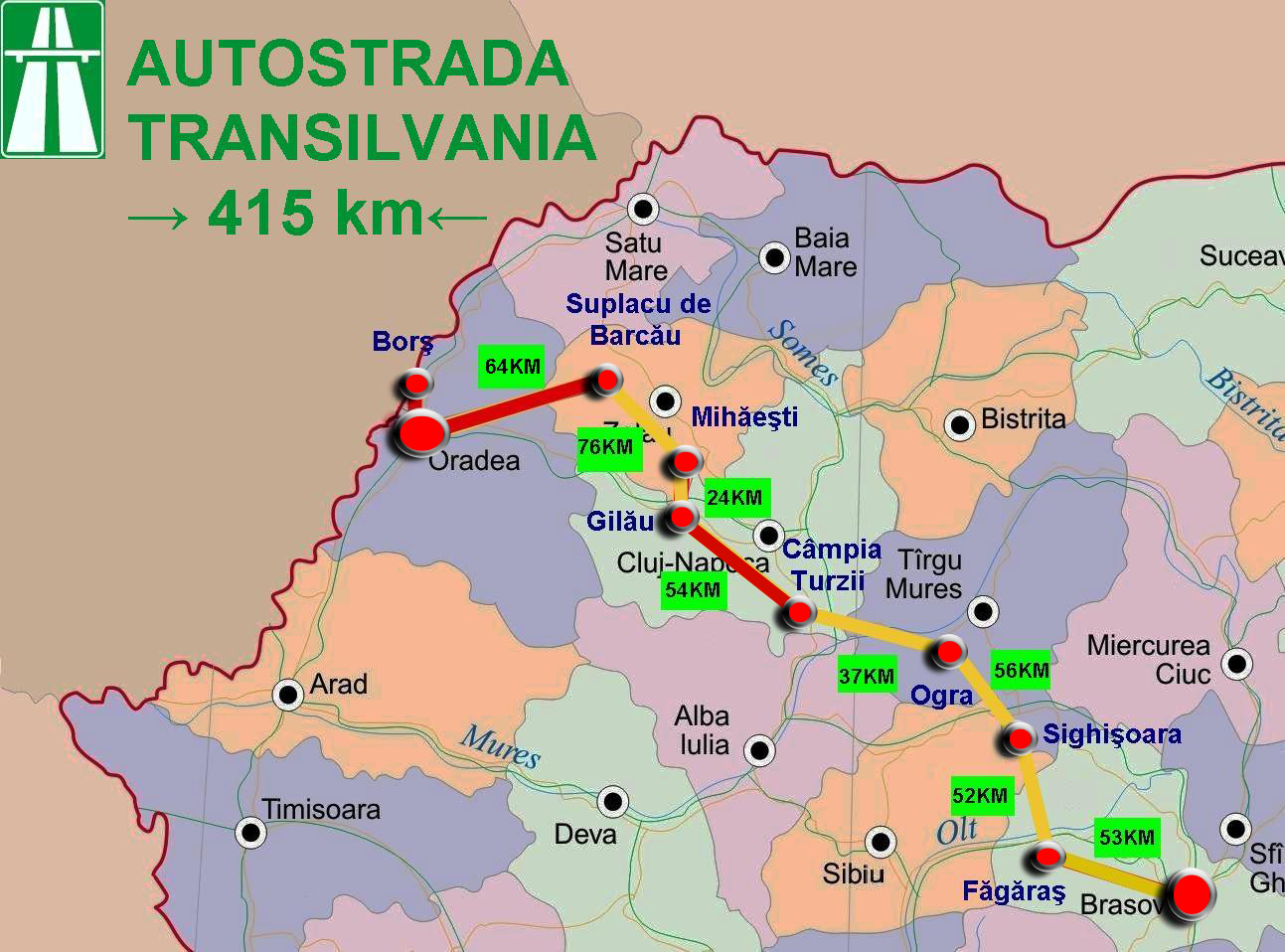 Autostrada Transilvania ar putea fi gata pana in 2020