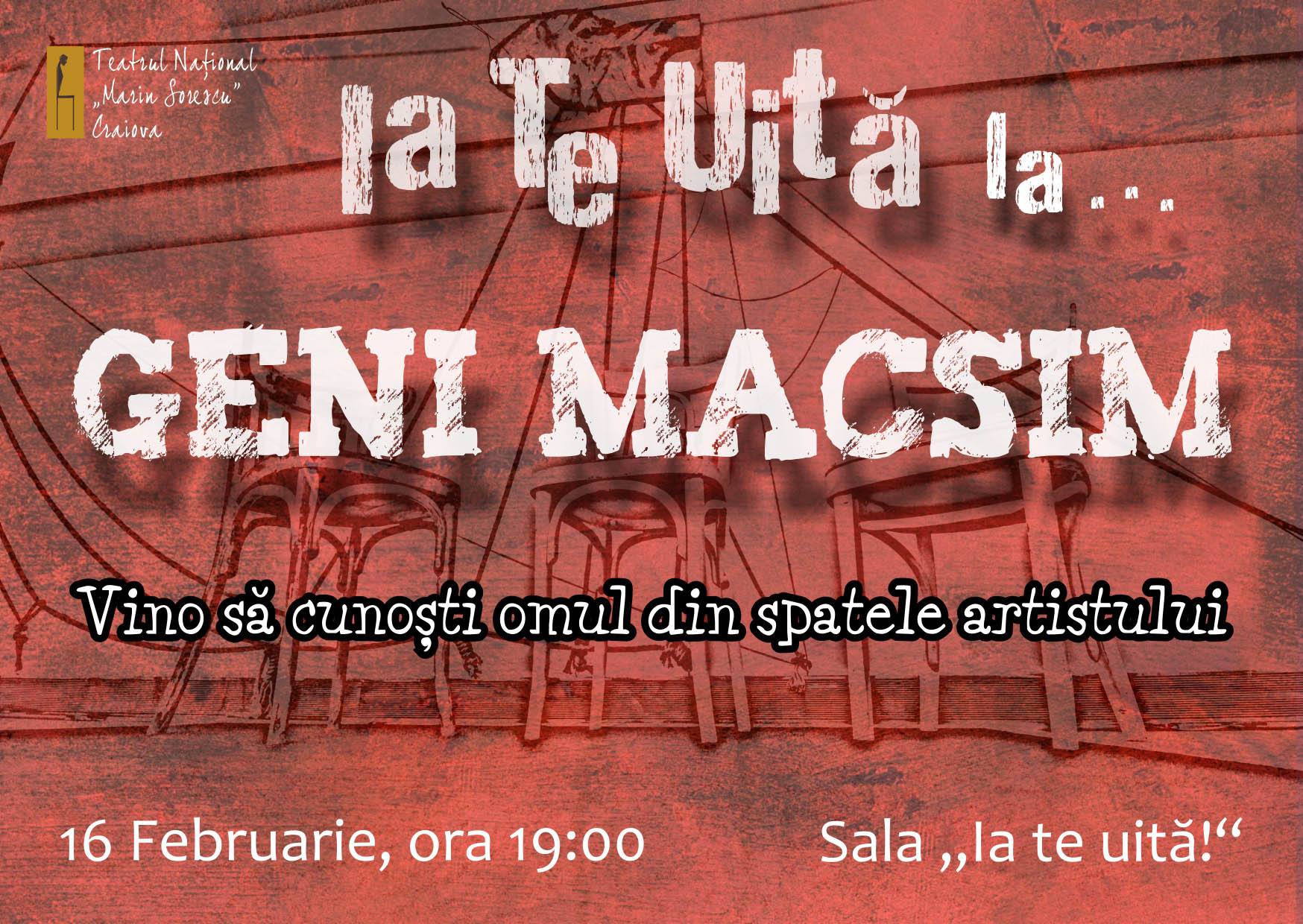 Un nou proiect la TNC, la sala” Ia te uita!”