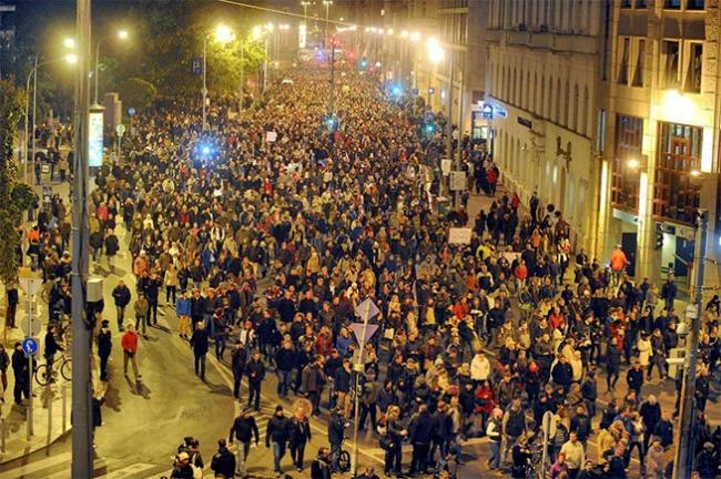 Proteste de amploare la Budapesta