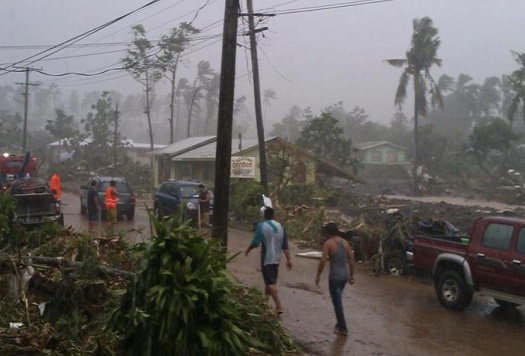 Sinistrați după uragan în Fiji