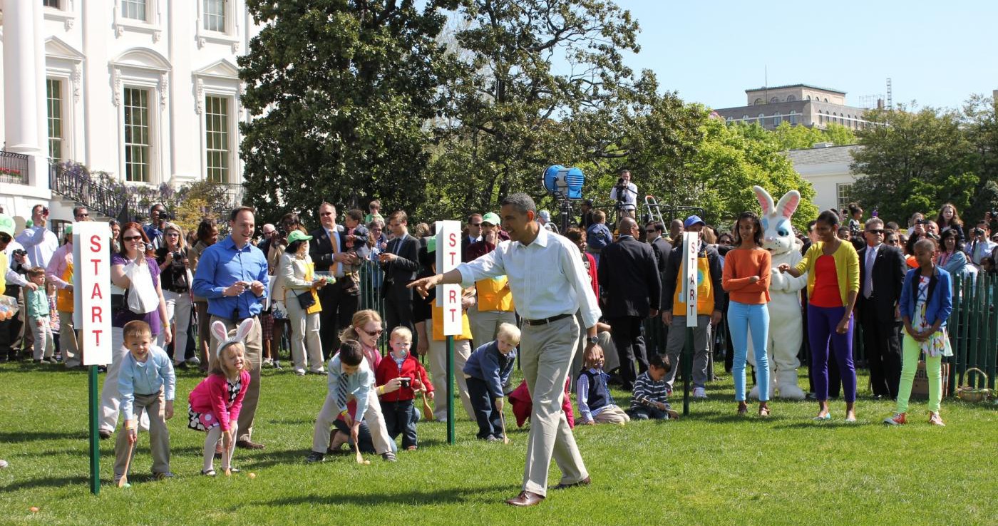 Astazi are loc tradiționala cursă cu ouă de Paști, organizată la Casa Albă
