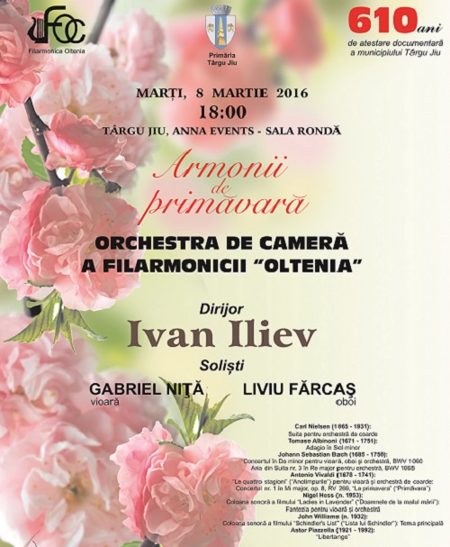 Filarmonica “Oltenia”concerteaza la Targu Jiu