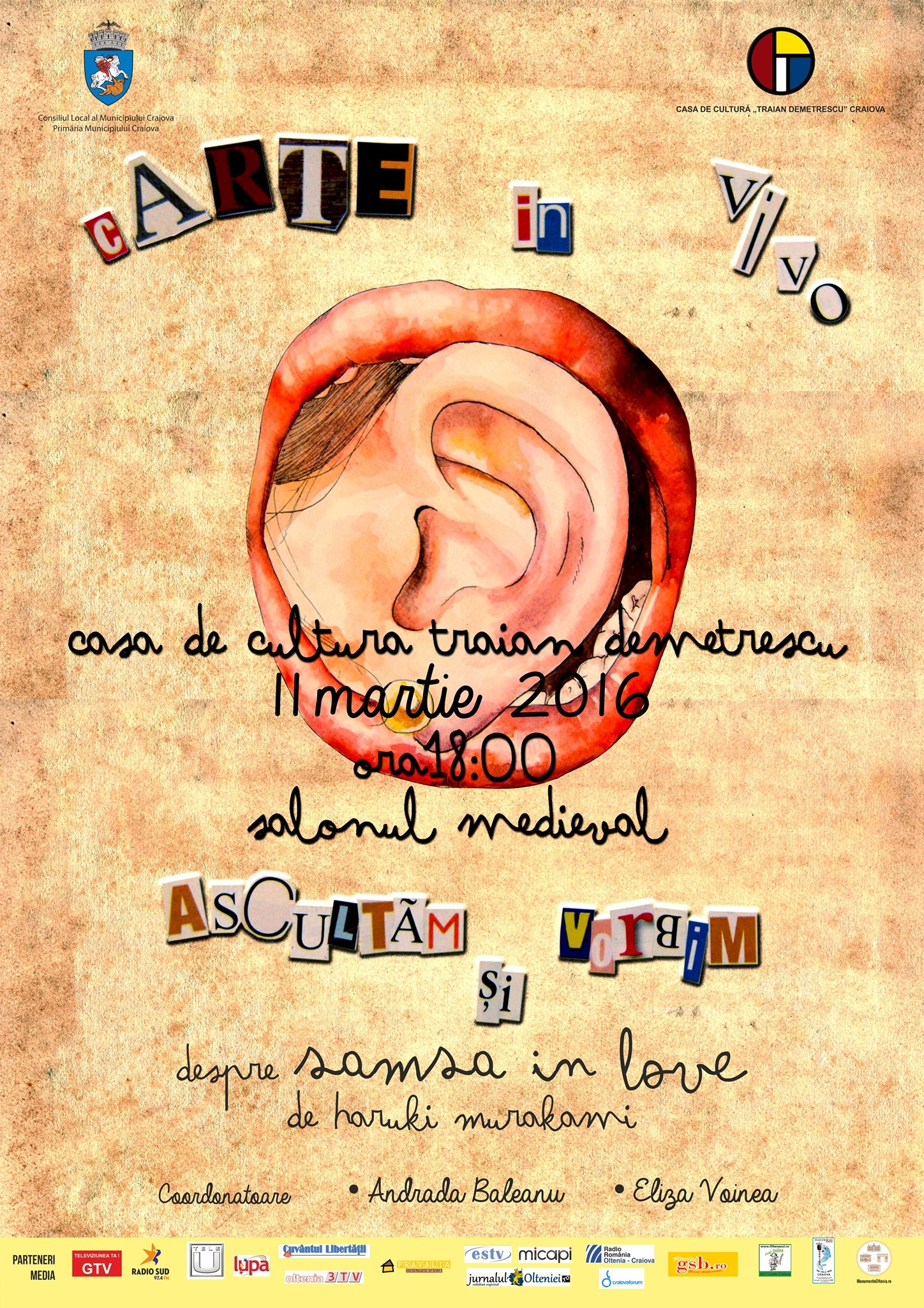 „cARTe in ViVo” la Casa de Cultura