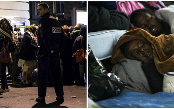 1000 de refugiati evacuati dintr-o statie de metrou din Paris