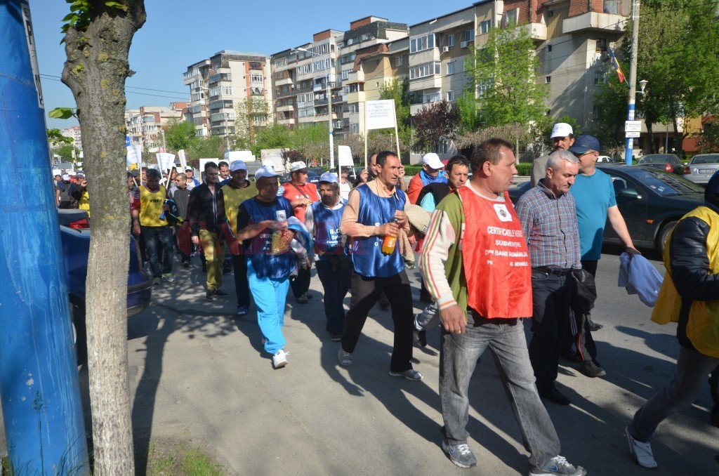 Minerii de la CEO au intrat în Capitală!