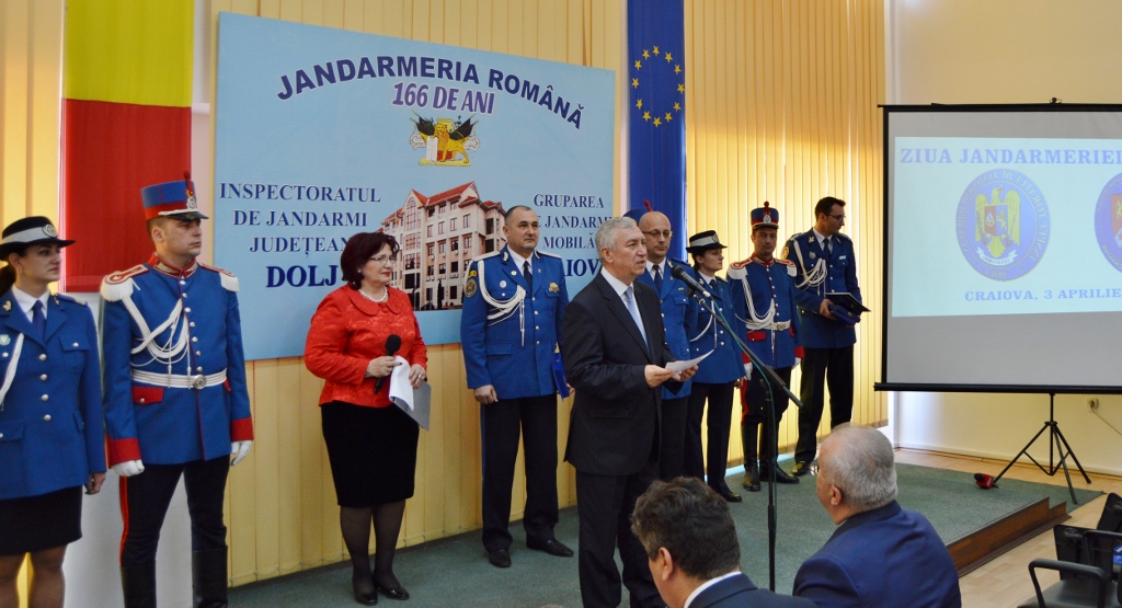 Ion Prioteasa, mesaj pentru jandarmii doljeni