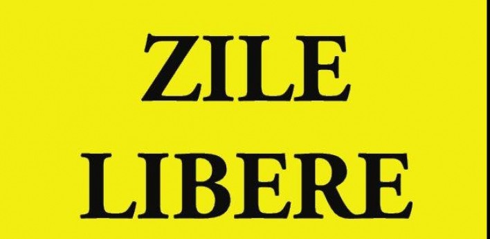 Unii bugetari au liber si maine!