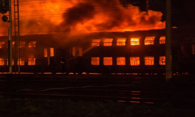 Trafic feroviar perturbat in urma unei explozii