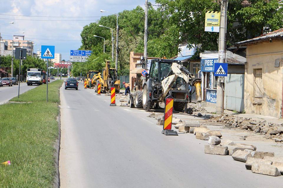 Au început lucrările pe Bulevardul Romanescu!