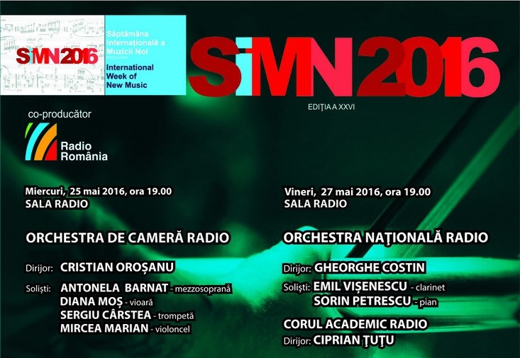 Saptamana Internationala a muzicii noi la Sala Radio!